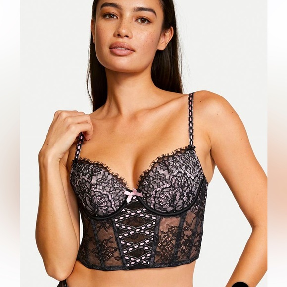 NWT Victoria’s Secret’s XXL Lightly Lined Heritage Ribbon Slot Bra Top